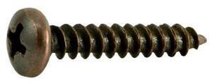 MIDWEST FASTENER 35955 Sheet Metal Screw, #10 x 1 in, Bronze Steel Pan Head