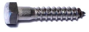 MIDWEST FASTENER 50642 Lag Screw, 3/8 in, 2 in, Stainless Steel, Hex Hex Drive,