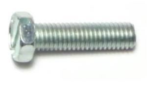 MIDWEST FASTENER 65574 #10-32 x 3/4 in Slotted Hex Machine Screw, Zinc Plated