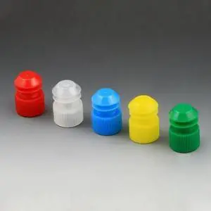 GLOBE SCIENTIFIC 6263W Cap, Flange Plug, 17mm, for 17mm Tubes and 15mL