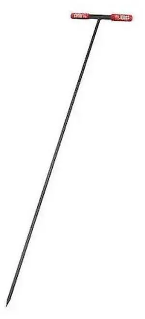 BULLY TOOLS 99204 Steel Soil Probe, 53", T-Style Handle