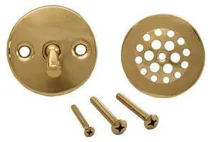 JONES STEPHENS B5114PB Polished Brass Two-Hole Trip Lever Trim Only