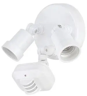 ACCLAIM LIGHTING MFL2WH Flood Light,Gloss White,Motion Activated