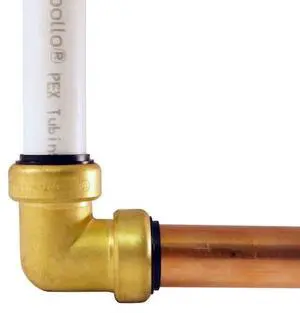 APOLLO FSBE1 1 in. Brass Push-to-Connect 90-Degree Elbow