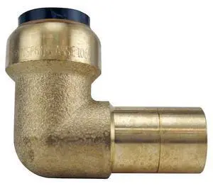 APOLLO FSBE34STR 3/4 in. Brass Push-To-Connect Street 90-Degree Elbow