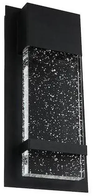 SUNLITE 81223-SU LED Wall Sconce Rain Glass Panel 13.75" Tall 6.5" Wide 12W