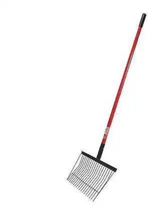 BULLY TOOLS 92342 Stall Fork,Long Fiberglass Handle