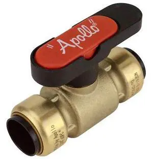 APOLLO FSBBV34TX 3/4 in. Brass Push-To-Connect Compact Ball Valve with Lockable