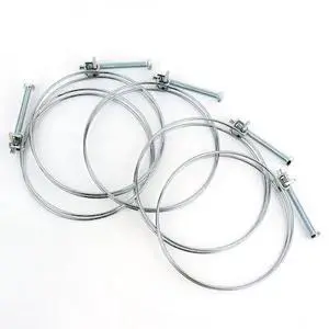 Big Horn 11740PK 4-Inch Wire Hose Clamp, 5-Pack