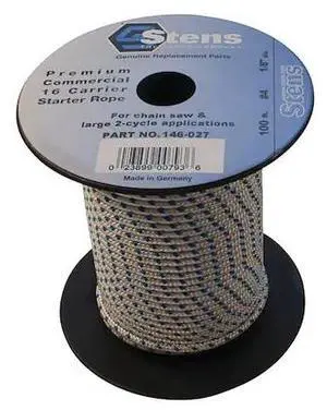 STENS 146-027 Solid Braid Starter Rope For 4 Solid Braid; 146-027 100'