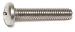 MIDWEST FASTENER 07124 #10-32 x 1 in Phillips Pan Machine Screw, Plain 18-8