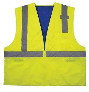 ERGODYNE 6668 Lime Class 2 Hi-Vis Safety Cooling Vest - XL