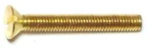 MIDWEST FASTENER 61436 #10-32 x 1-1/2 in Slotted Flat Machine Screw, Plain