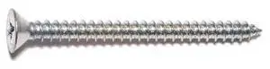 MIDWEST FASTENER 03045 Sheet Metal Screw, #14 x 3 in, Zinc Plated Steel Flat