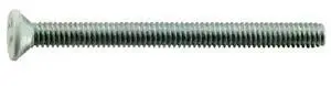 MIDWEST FASTENER 37513 #8-32 x 2 in Phillips Flat Machine Screw, Zinc Plated