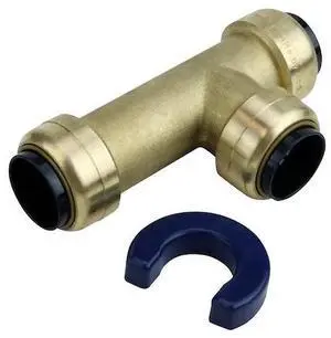 APOLLO FSBT34SL 3/4 in. Brass Push-To-Connect Slip Tee Fitting