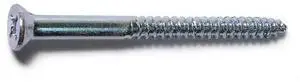 MIDWEST FASTENER 02584 Wood Screw, #10, 2-1/2 in, Zinc Plated Steel Flat Head