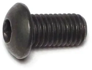 MIDWEST FASTENER 72334 1/2"-13 Socket Head Cap Screw, Button, Plain Steel, 1 in