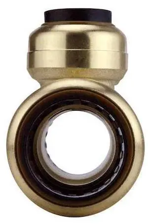 APOLLO FSBM2PTO 3/4 in. x 3/4 in. Brass Push-To-Connect Inlets with 2-Port Open