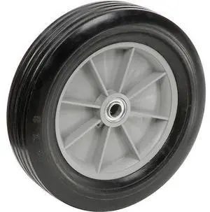 GLOBAL INDUSTRIAL RP1007 12 Rubber Wheel for HD & Extra HD Tilt Trucks
