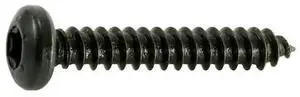MIDWEST FASTENER 36888 Sheet Metal Screw, #8 x 1 in, Black Steel Pan Head Torx