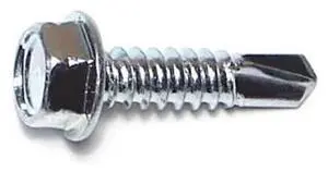 MIDWEST FASTENER 03297 Self-Drilling Screw, #14 x 1 in, Zinc Plated Steel