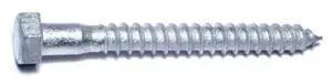 MIDWEST FASTENER 35346 Lag Screw, 3/8 in, 3-1/2 in, Steel, Hot Dipped