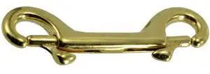 MIDWEST FASTENER 52198 3-1/2" Brass Double Bolt Snap Hooks 10PK