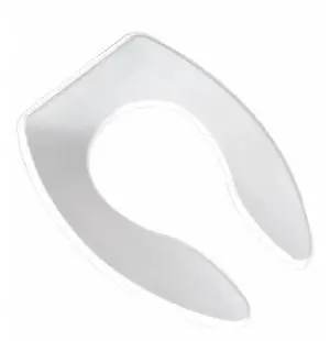 JONES STEPHENS C108SSC00 Heavy Duty Seat,Wht,Check Hinge,Elngtd Without Cover,