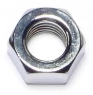 MIDWEST FASTENER 74284 Hex Nut, 3/8"-16, Steel, Grade 5, Chrome Plated, 10 PK