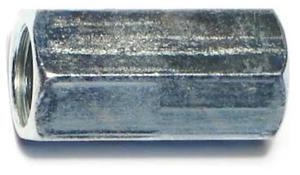 MIDWEST FASTENER 64506 Coupling Nut, 3/8"-16, Steel, Grade 2, Zinc Plated,