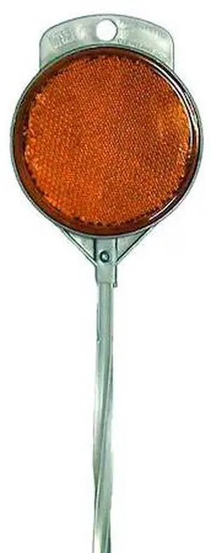 HY-KO A10244 48In Aluminum Amber Driveway Marker, 24PK