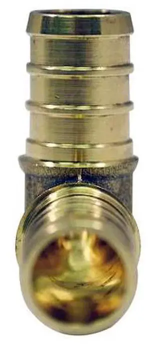 APOLLO APXE121210PK 1/2 in. Brass PEX Barb 90 Elbow (10-Pack), 10PK