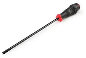TEKTON DHE14250 Long 1/4 Inch Slotted High-Torque Black Oxide Blade Screwdriver