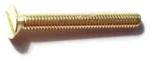 MIDWEST FASTENER 32813 5/16"-18 x 2-1/2 in Slotted Flat Machine Screw, Plain