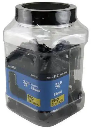 APOLLO PXPAE3430JR 3/4 in. Plastic PEX Barb 90-Degree Elbow Jar (30-Pack), 30PK