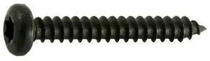MIDWEST FASTENER 36884 Sheet Metal Screw, #6 x 1 in, Black Steel Pan Head Torx