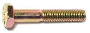 MIDWEST FASTENER 00829 Grade 8, 1/4"-28 Hex Head Cap Screw, Zinc Yellow Steel,