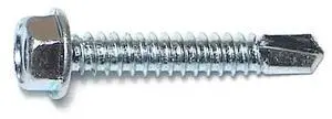 MIDWEST FASTENER 03298 Self-Drilling Screw, #14 x 1-1/2 in, Zinc Plated Steel