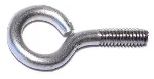 MIDWEST FASTENER 65101 Eye Bolt 1/4"-20, 20 in Shank, 18-8 Stainless Steel, 10