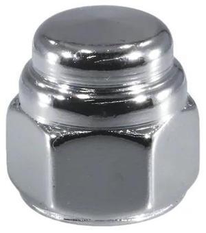 MIDWEST FASTENER 30165 Flattened Head Cap Nut, 7/16"-14, Steel, Chrome Plated,