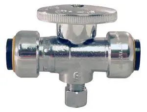 APOLLO FSBVT121214C 1/2 in. x 1/2 in. Push-To-Connect x 1/4 O.D. Compression