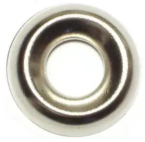 MIDWEST FASTENER 03994 Countersunk Washer, Fits Bolt Size #14 ,Steel Nickel