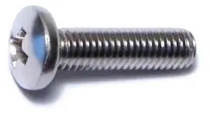 MIDWEST FASTENER 07123 #10-32 x 3/4 in Phillips Pan Machine Screw, Plain 18-8