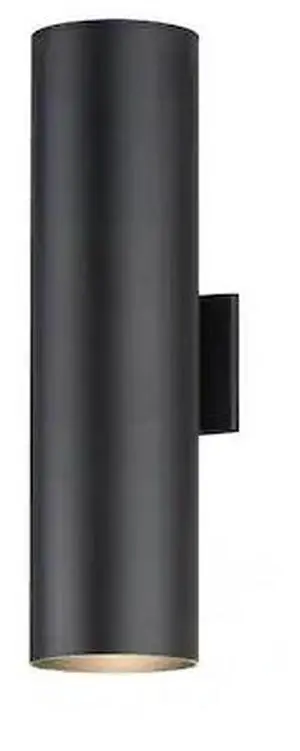 MAXIM 86405BK Outpost 2-Light 22"H LED Outdoor Wall Sconce