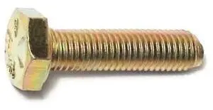 MIDWEST FASTENER 00827 Grade 8, 1/4"-28 Hex Head Cap Screw, Zinc Yellow Steel,