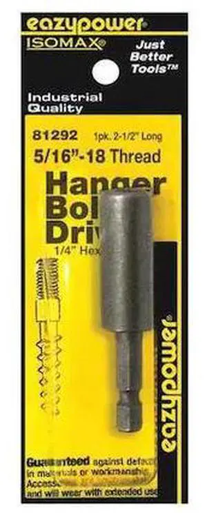 EAZYPOWER 81292 Hanger Bolt Driver,5/16-18