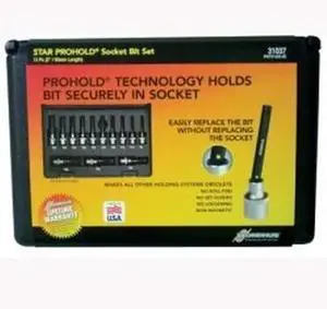 BONDHUS 31037 Torx Sockets And Bits Tool Set With Proguard With Case (13-Piece)
