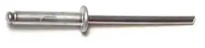 MIDWEST FASTENER 51070 Blind Rivet, Dome Head, 1/8 in Dia., 1/2 in L, Aluminum