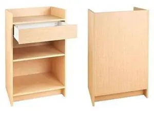 ECONOCO PW/WRS24-MP Register Stand,w/Drawer,20" x 24",Maple